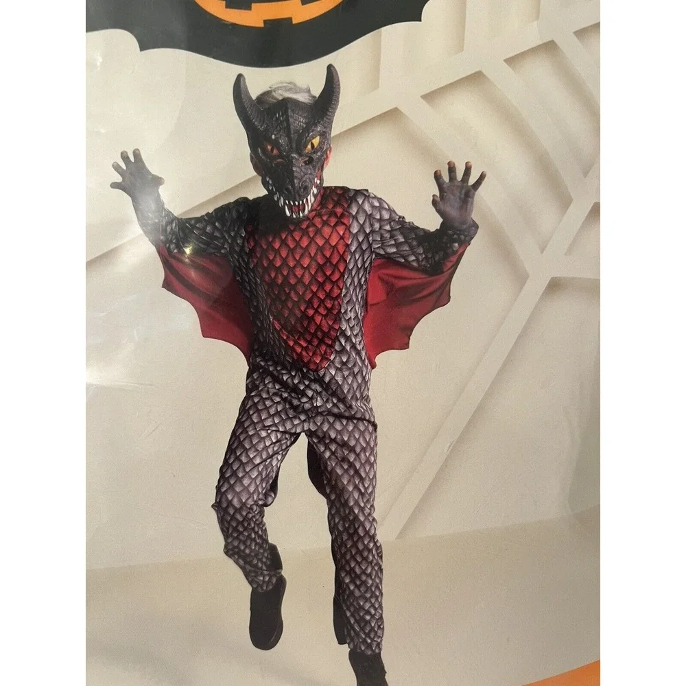 Hyde and Eek Black Boutique - Kids BLACK‎ DRAGON Costume (Medium) 10-12 New